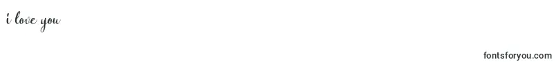 Czcionka Natural script Free – czcionki Kocham cię